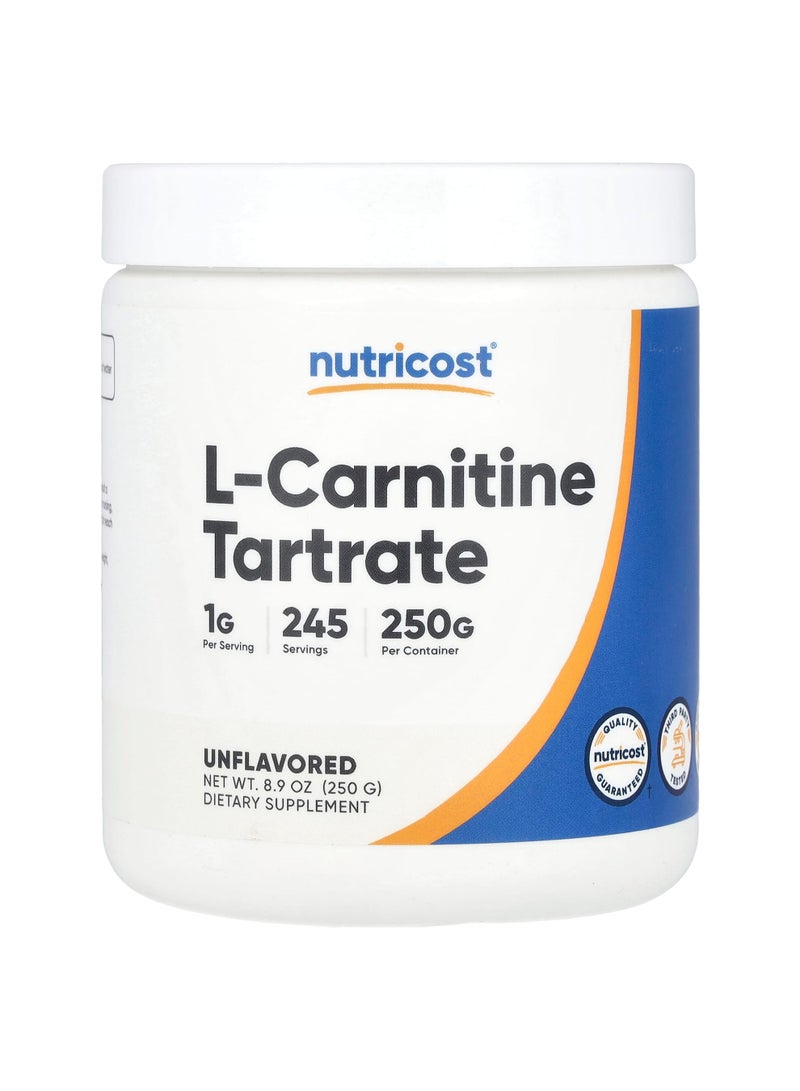L-Carnitine Tartrate, Unflavored, 8.9 oz (250 g)