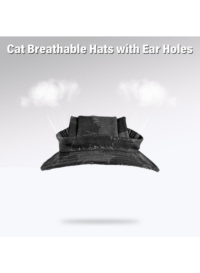 دينتران قبعات القطط للقطط فقط، قبعات رعاة البقر للقطط مع فتحات للأذن، زي حفلات عيد ميلاد الحيوانات الأليفة الصغيرة، غطاء رأس للقطط، قبعة رعاة البقر الصغيرة، قبعة سومبريرو مضحكة للقطط الصغيرة، قبعة بيني شيواوا، ديكورات الحفلات - Image 4