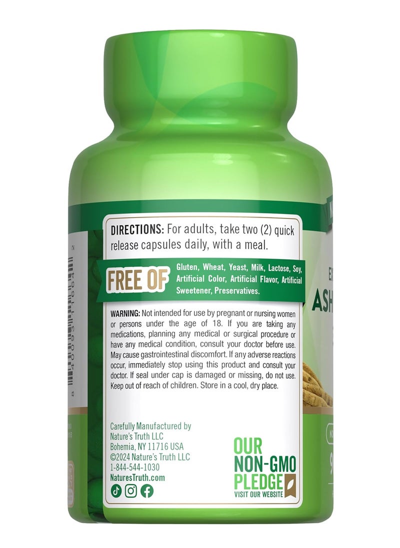 Nature's Truth Ashwagandha Capsules | 3000mg | 90 Count | Extra Strength | with Black Pepper | Non-GMO & Gluten Free Supplement  - Image 4