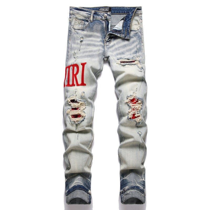 Unisex Classic Denim Jeans Loose Fit Daily Outdoor Wear - Image 2