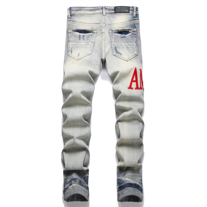 Unisex Classic Denim Jeans Loose Fit Daily Outdoor Wear - Image 3