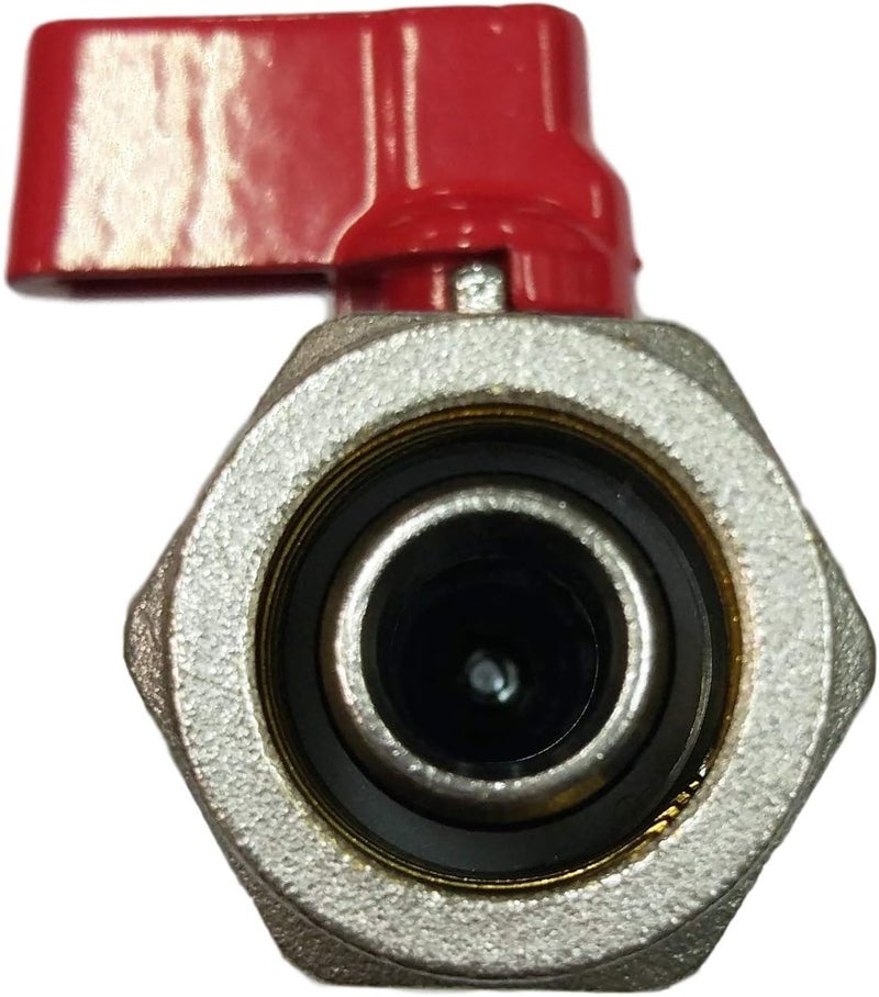 Fitting Stores 4 Loop Plumbing Manifold w/ 1" trunk & 1/2" pex ball valves, blue handle - Image 3