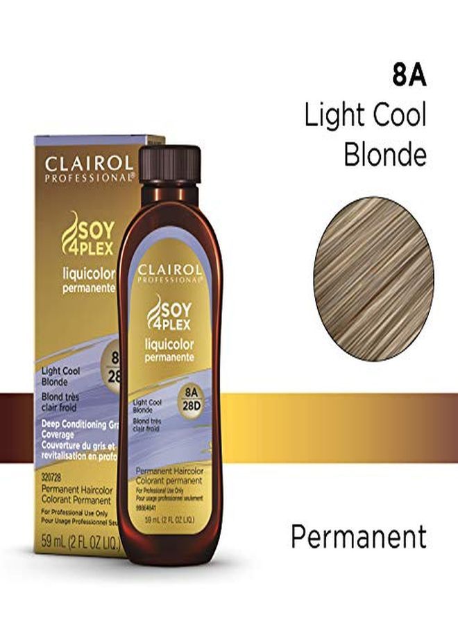 CLAIROL PROFESSIONAL Permanent Liquicolor For Blonde Hair Color, 8A Light Cool Blonde, 2 Oz  - Image 2