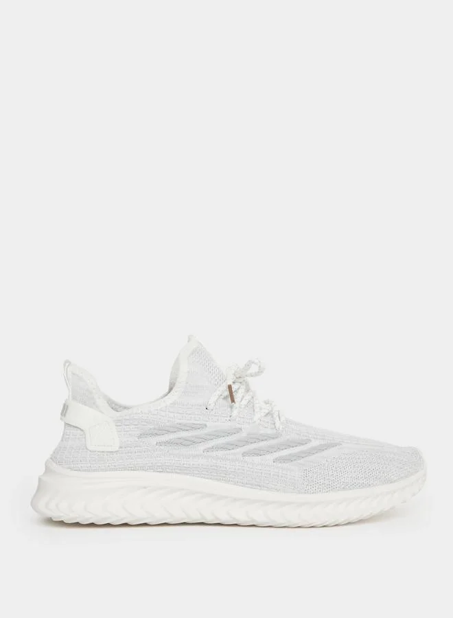 Take Two Take Two Textured Lace Up Sneakers