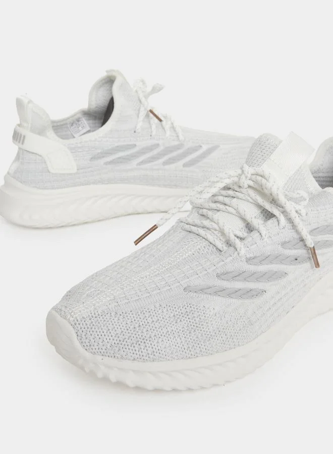Take Two Take Two Textured Lace Up Sneakers