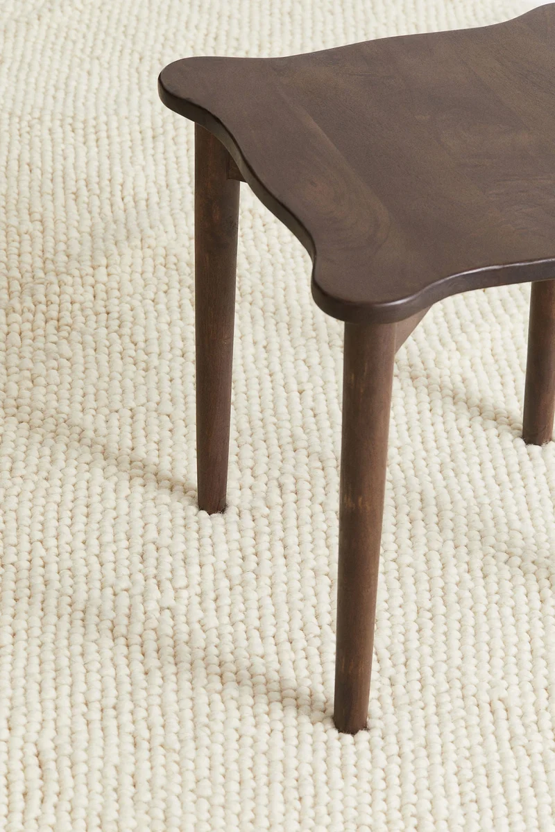 H&M Textured-weave wool-blend rug