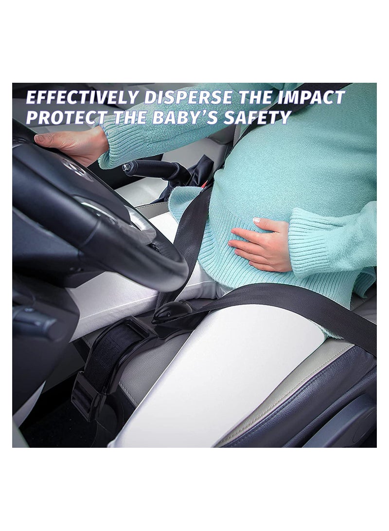 SYOSI Pregnancy Car Seat Belt Adjuster Maternity Car Belt Adjuster Strong Metal Car Pregnant Belt for Expectant Mothers Comfort Safety to Protect Unborn Baby - Image 3