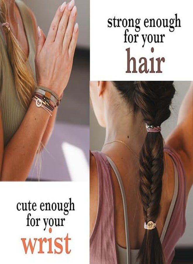 K'lani - Hair Tie Bracelets for Women - Dual-Use Bracelet and Hair Tie - Stylish Ponytail Hair Accessories - (Breathe) Set of 5 - (S) - Image 2