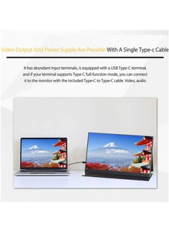 HILUKE Portable Monitor 14inch 2.5K Laptop Monitor USB C HDMI Gaming Ultra-Slim IPS Display Smart Cover & Speakers, 2560*1600P Screen for Laptop, HDR Plug&Play, External Monitor for Laptop PC Phone Mac Xbox  - Image 5