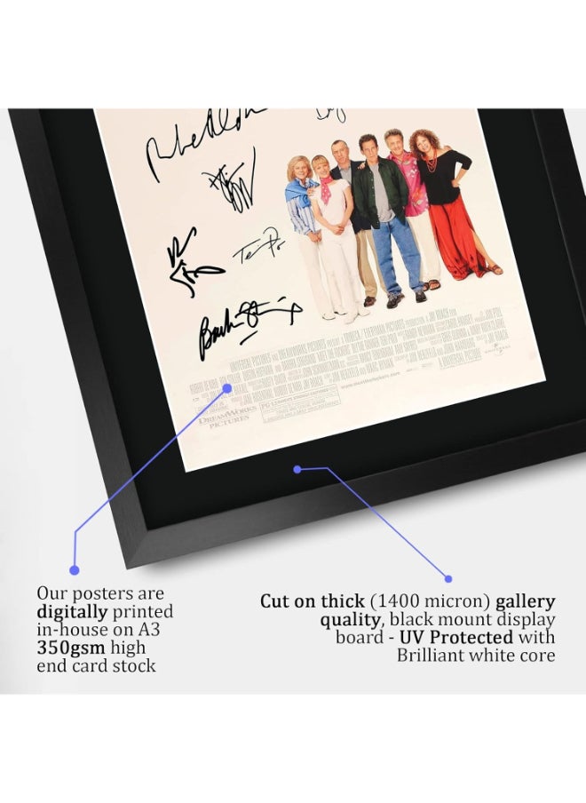 HWC Trading HWC Trading Meet the Fockers Robert DeNiro, Ben Stiller, Dustin Hoffman 16 x 12 inch Framed Gifts Printed Poster Signed Autograph Picture for Movie Memorabilia Fans - 16" x 12" Framed  - Image 4