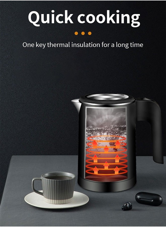 sokany Kettle Electric Kettle 0.5 L 600W Concealed Heating Element Double Insulation Fast Boiling White  - Image 4