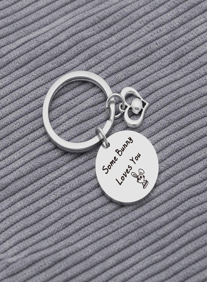 Nothers V.nisy Rabbit Keychain Easter Jewelry Rabbit Lover Keychain Bunny Gift Bunny Themed Jewelry Bunny Lady Gift Bunny Mom Jewelry Bunny Lover Gift Bunny Charm Keychain - Image 4