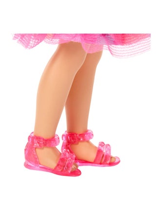 Club Chelsea 6-Inch Birthday-Themed Small Doll with Pink-Streaked Blonde Hair, Colorful Dress & 4 Party Accessories - view 3
