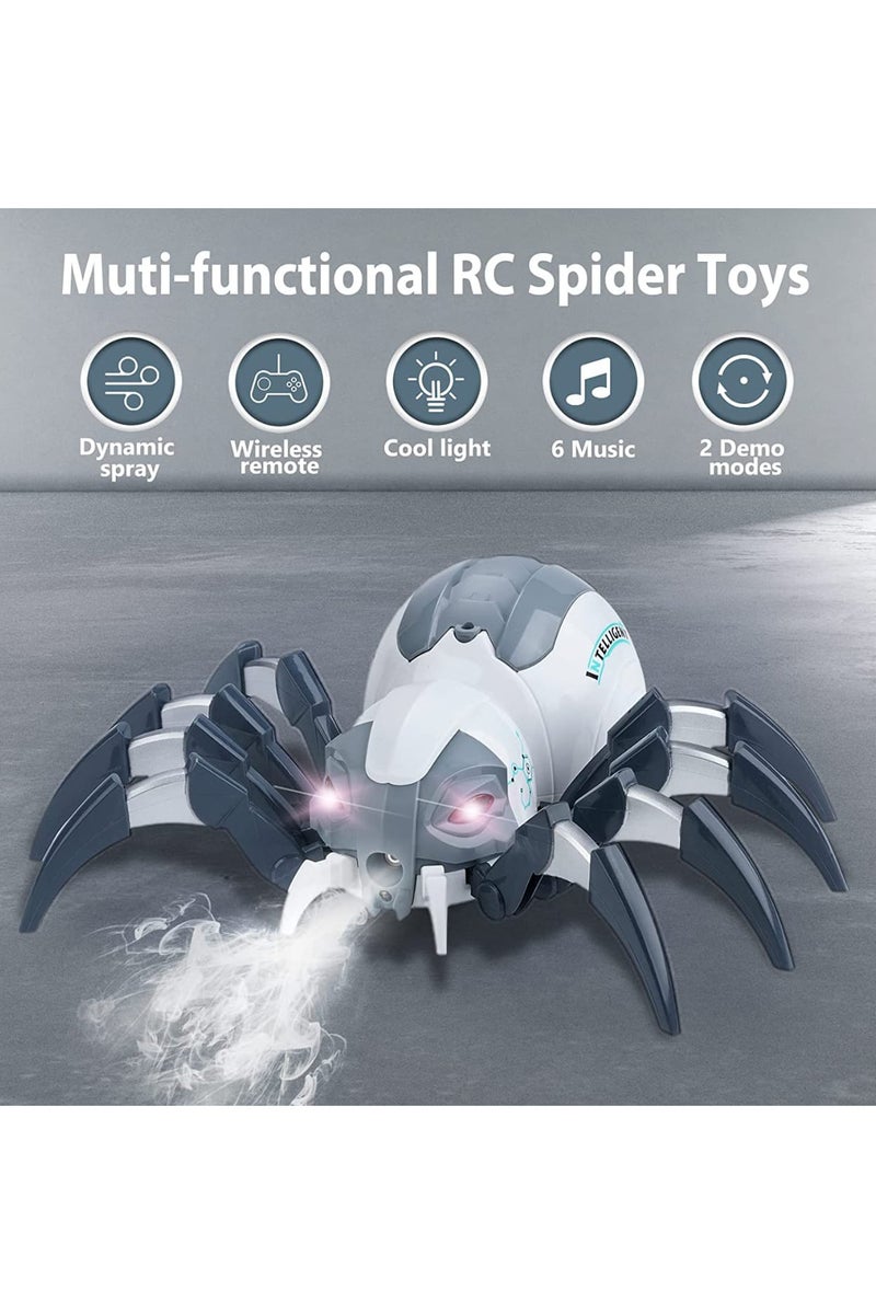 Remote Control Mechanical Spider Toy Realistic design with light and sound effects and steam spray A fun and exciting experience for fans of action and adventure games Perfect as a gift for children and exotic animal lovers! - Image 2