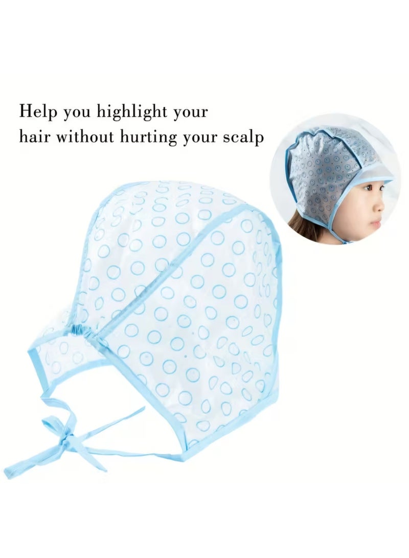 غطاء رأس بلاستيك ( غطاء رأس للصبغة و الهايلات ) للاستخدام مرة واحدة – قبعة صبغة الشعر مع رباط قابل للتعديل - Image 3