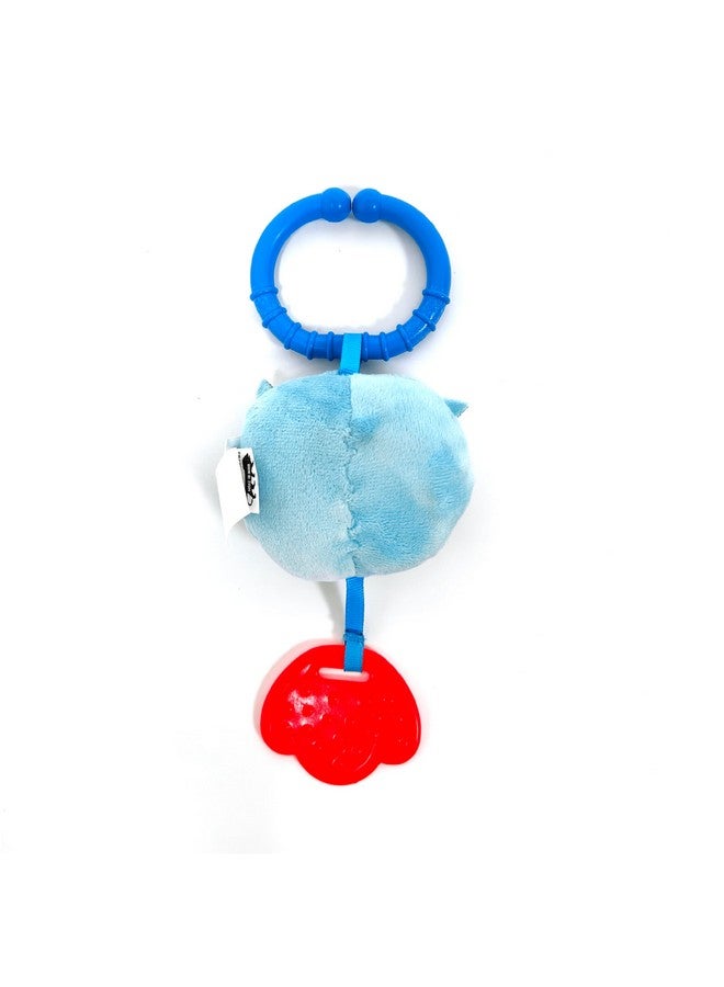 Nuluv Owl Teether Rattle Plush Toy, Soft & Cuddly with Stroller Attachment Ribbon for 3+ Months Babies - Image 3