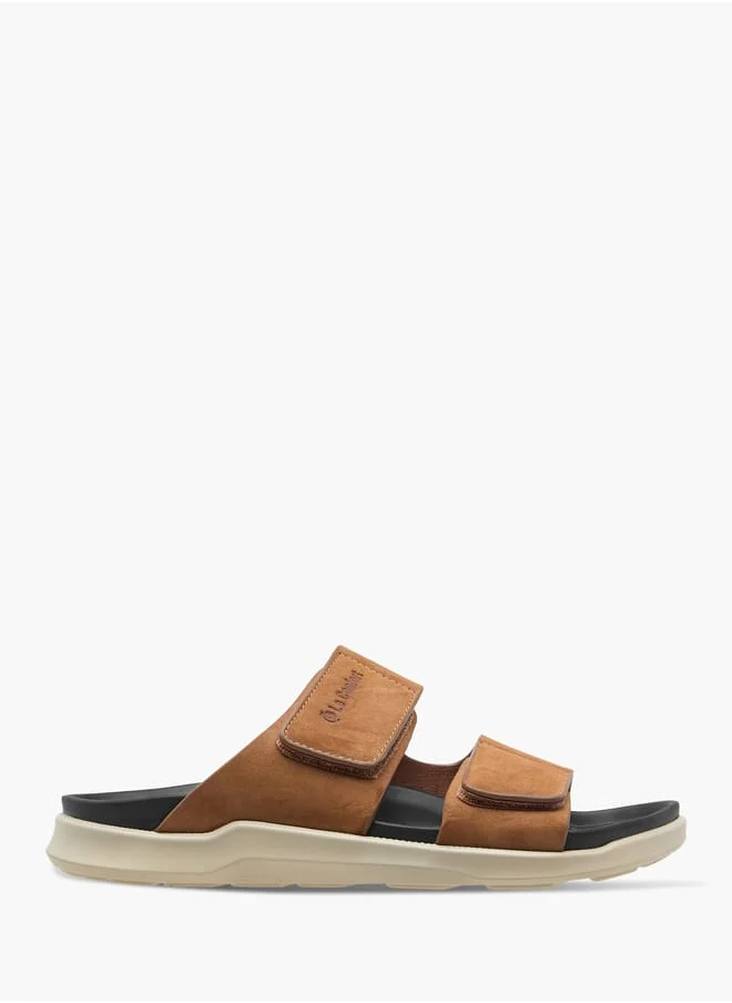 لو كونفورت Men Solid Slip-On Cross Strap Sandals