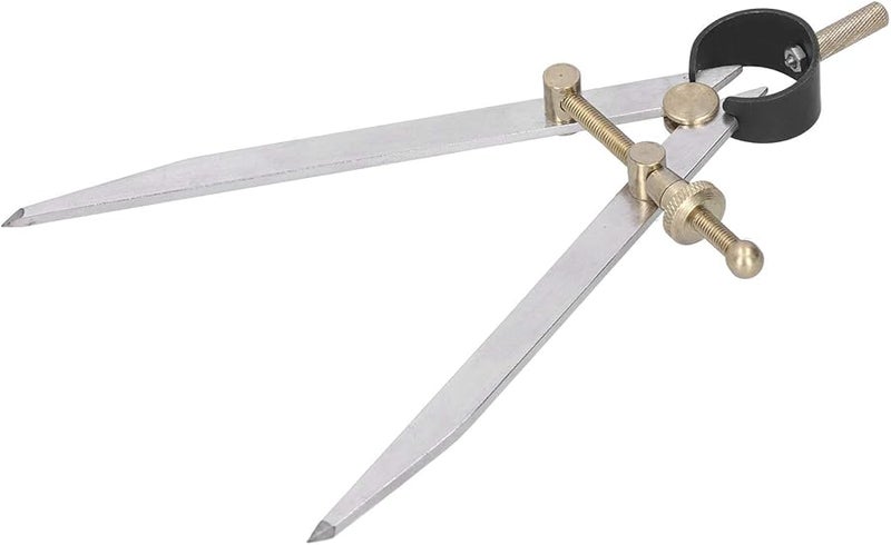 Adjustable Leather Compass Drawing Tool 4 Inch Woodworking Spacing Gauge Wing Divider - Image 3
