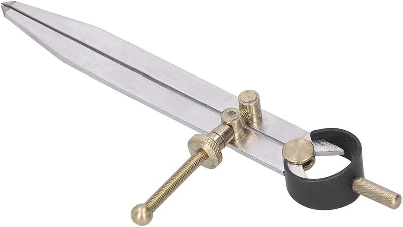 Adjustable Leather Compass Drawing Tool 4 Inch Woodworking Spacing Gauge Wing Divider - Image 5