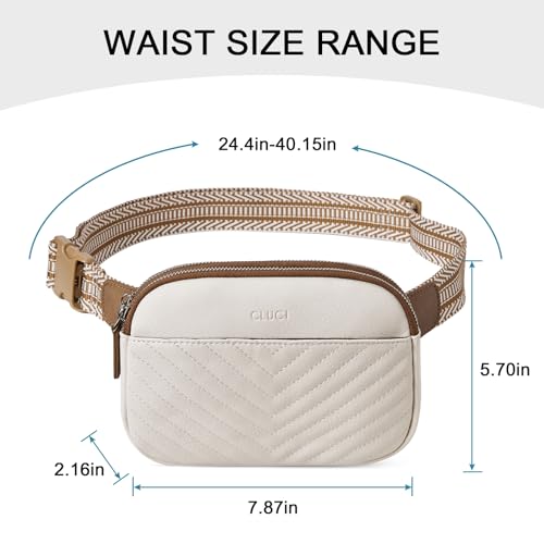 CLUCI Belt Bag for Women, Mini Everywhere Crossbody Waist Bag Adjustable Strap, Vegan Leather Women's Fanny Pack - Image 3
