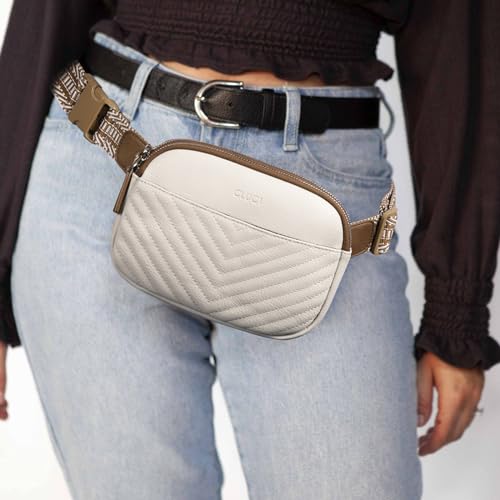 CLUCI Belt Bag for Women, Mini Everywhere Crossbody Waist Bag Adjustable Strap, Vegan Leather Women's Fanny Pack - Image 2
