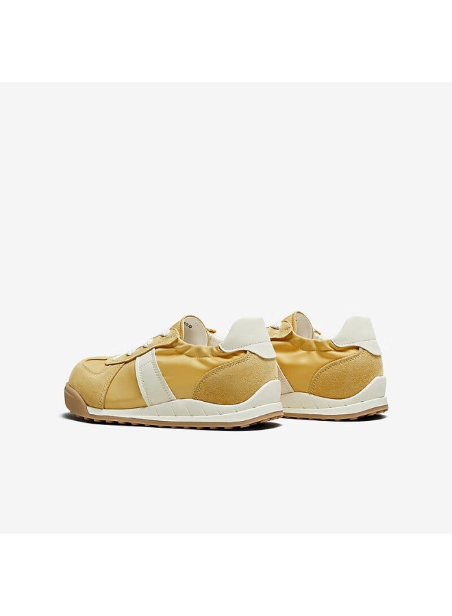 Basto Peach Blossom Autumn Ballet Training Shoes Thick Sole Women's Casual Shoes D3165cm5 Yellow/white Size 39 - Image 2