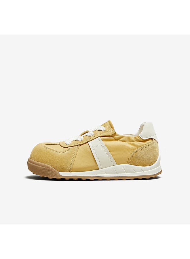 Basto Peach Blossom Autumn Ballet Training Shoes Thick Sole Women's Casual Shoes D3165cm5 Yellow/white Size 39 - Image 1