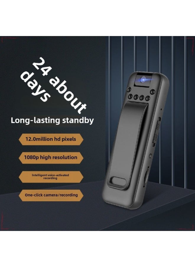 Generic - Portable Recording Camera Professional HD Video Recorder Convenient Large Capacity Video Recorder Recording Pen Motion Camera-Body Color:D3 Ultra-clear Night Vision Version  - Official Standard Configuration - Image 1