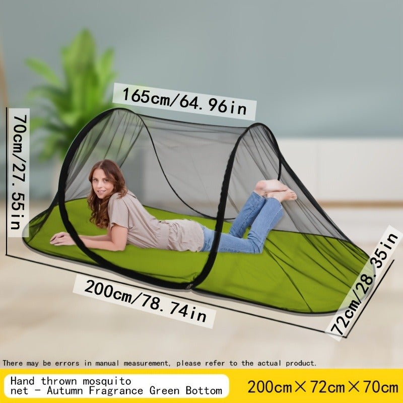 Portable Mosquito Net for Camping and Outdoor Adventures - Easy Setup, No Installation Required, Breathable Polyester Fabric, Perfect for Travel, Parties, and Backyard Fun