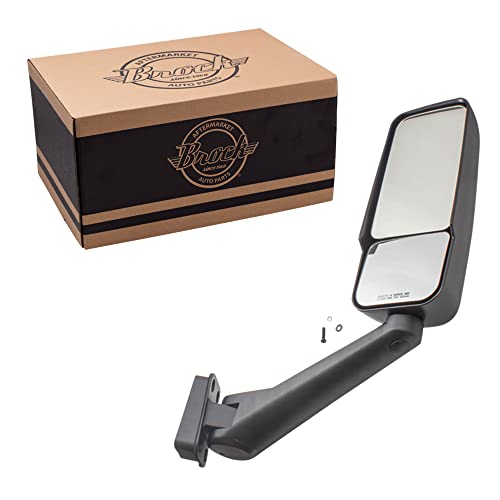 Brock Replacement Passenger Manual Side View Door Mirror Compatible with 2003-2009 Kodiak Topkick Truck 25886101 - Image 1