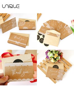 Unique Paper Thank You Cards Thank Greeting Card Includes Pack of 12, 6 Different Designs with Envelopes and Stickers for Wedding, Baby Shower, Thanksgiving Day Cards, Thank You Card  - Image 2