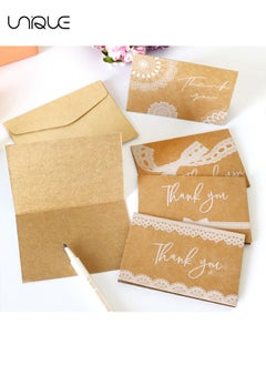 Unique Paper Thank You Cards Thank Greeting Card Includes Pack of 12, 6 Different Designs with Envelopes and Stickers for Wedding, Baby Shower, Thanksgiving Day Cards, Thank You Card  - Image 3
