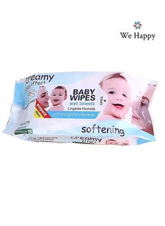 We Happy Pack of 3 Baby Wipes Soft and Gentle Cleansing Wet Towels Perfect for Sensitive Skin 80 Pcs each  - Image 2