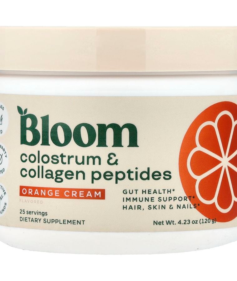 BLOOM Colostrum & Collagen Peptides Orange Cream 4.23 oz (120 g)