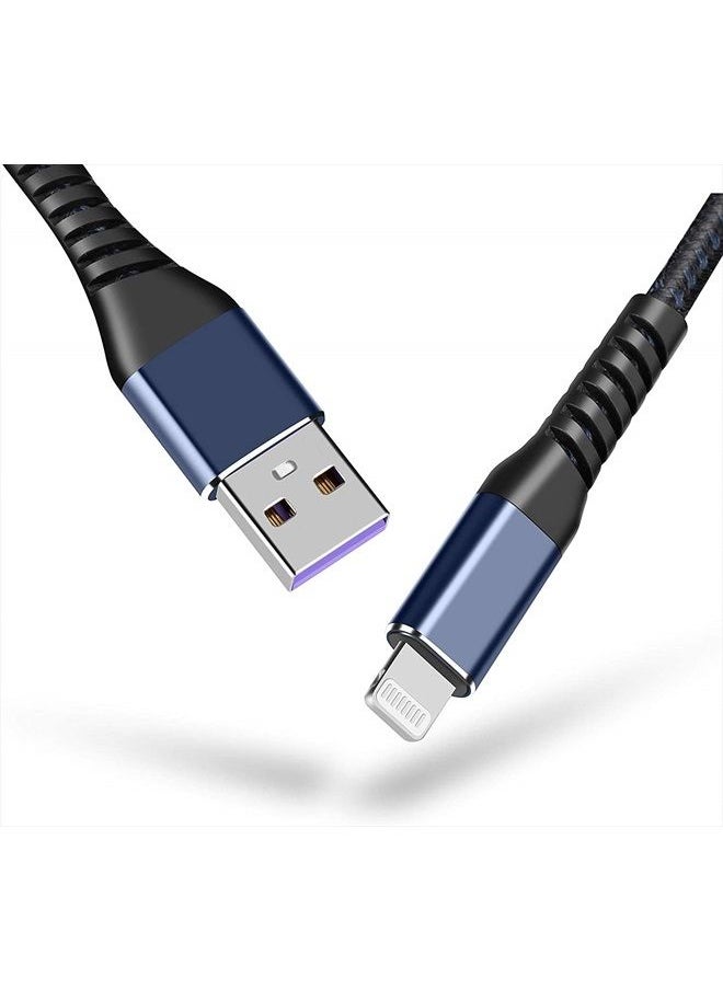 SMALLElectric Apple MFi Certified 2pack iPhone Charger 6ft,Lightning Cable Long 6 Foot Cord, Fast Charging Cables for 12/11/11Pro/11Max/ X/XS/XR/XS Max/8/7/6/5S/SE/iPad Mini Air (Blue)  - Image 2