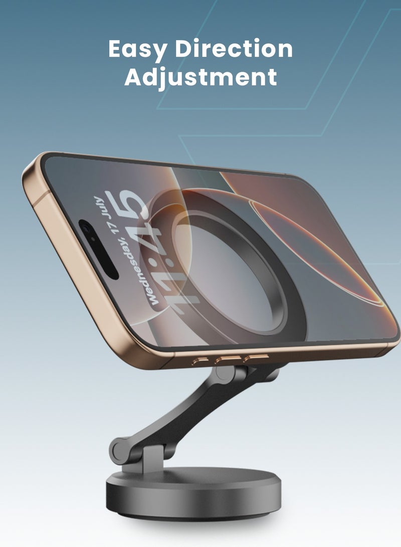 Moxedo Magnet-Snap Car Phone Holder Car Mount,360° Rotation Magnetic Phone Holder for Car, Mobile Holder for Car Accessories Compatible for iPhone 16 15 Pro Max Plus 14 13 12 and All Phones - Image 4