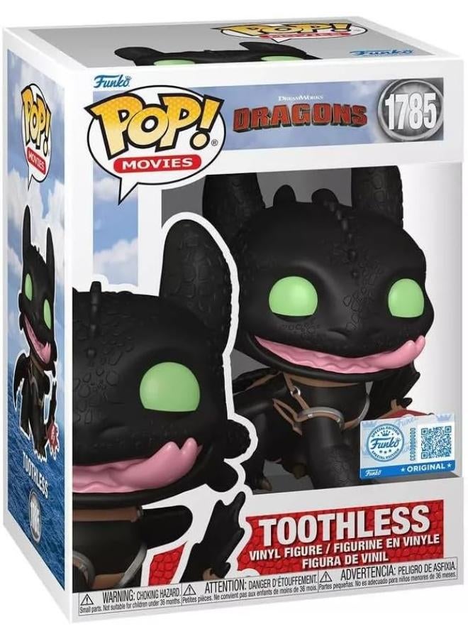 Funko Pop Movies | How to Train Your Dragon Toothless #1785 | How to Train Your Dragon Chimuelo | Night Fury Vinyl Figure | Chimuelo| DreamWorks | - Image 2