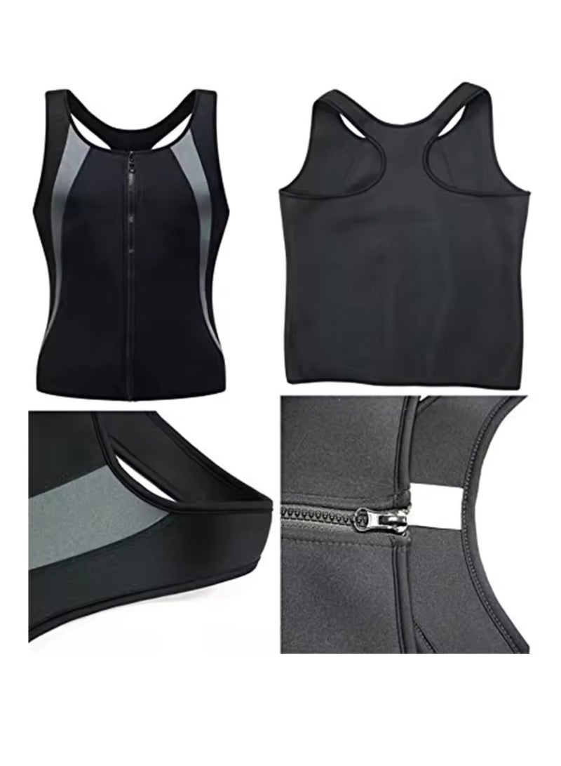 Spall Men Sweat Vest Waist Trainer Body Shaper Hot Neoprene Sport Fitness Gym Workout Sauna Tank Top - Image 3