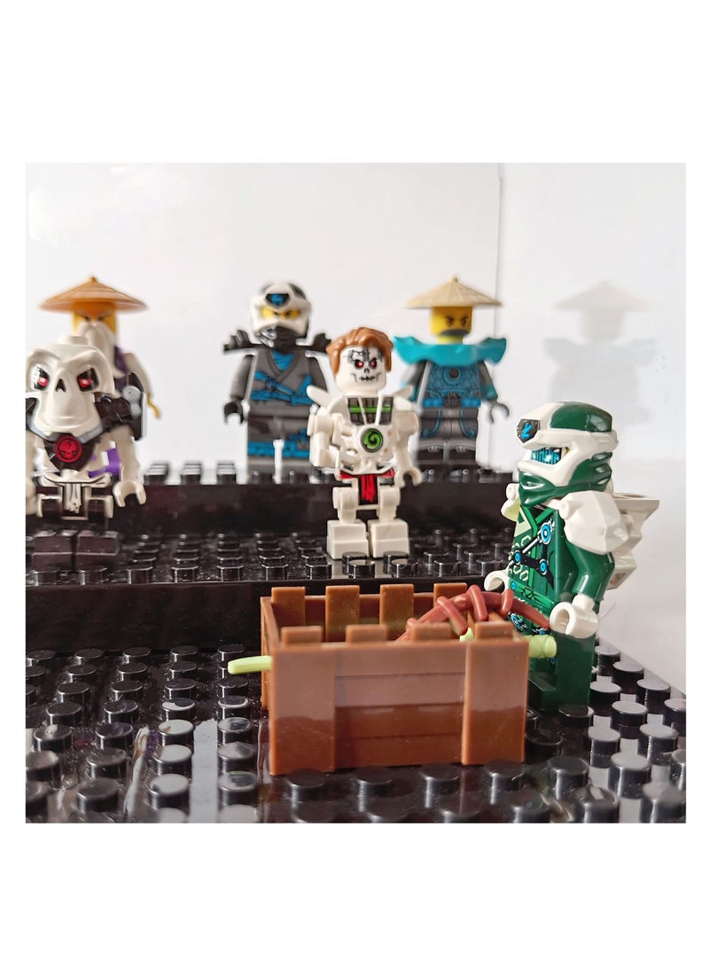 Excefore Display Case for Figures, Dustproof Clear Display Box, Acrylic Display Case for Brick Figures, Suitable for Minifigures Action Figures Blocks (Black) - Image 5