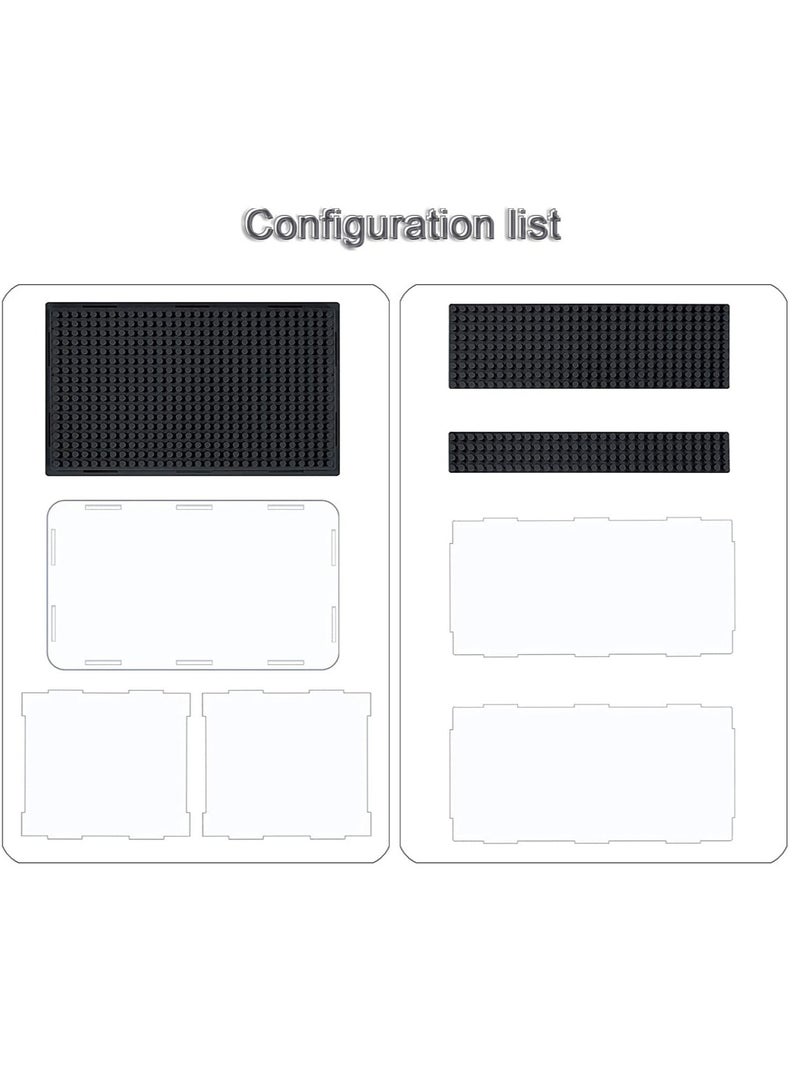 Excefore Display Case for Figures, Dustproof Clear Display Box, Acrylic Display Case for Brick Figures, Suitable for Minifigures Action Figures Blocks (Black) - Image 3