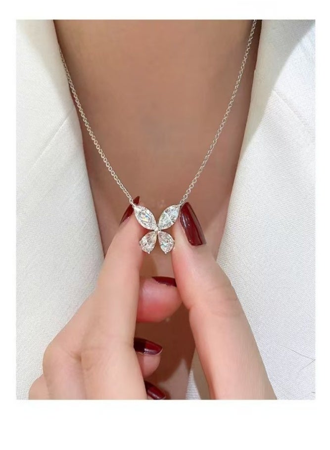 Shiny Butterfly Necklace - Image 2