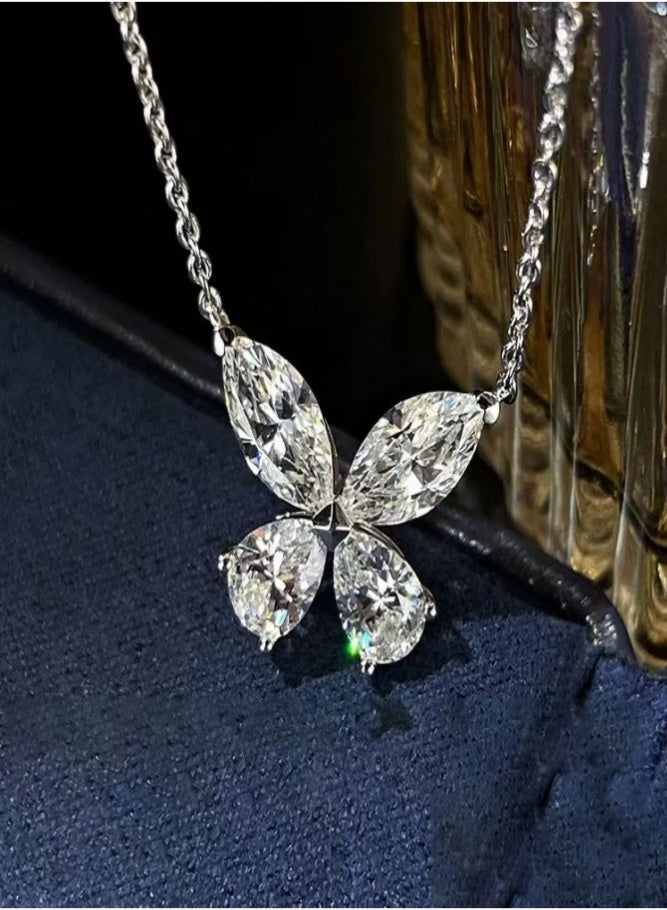 Shiny Butterfly Necklace - Image 3