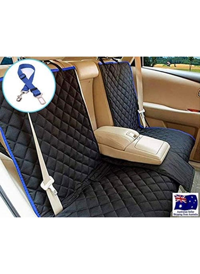 Luxury Dog Car Seat Cover with Seat Belt and Nonslip Design, Heavy Duty Waterproof Fabric for Most Vehicles. - Image 3