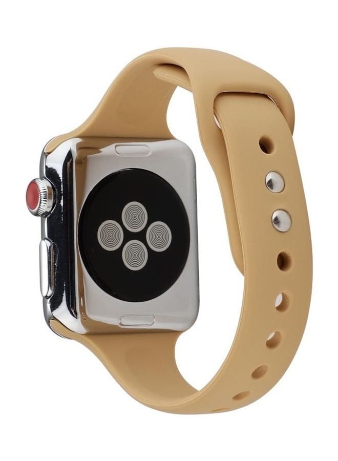 NIBEMINENT Ethnic Replacement Watchband For Apple Watch 1/2/3/4/5 42/44mm Walnut - Image 4