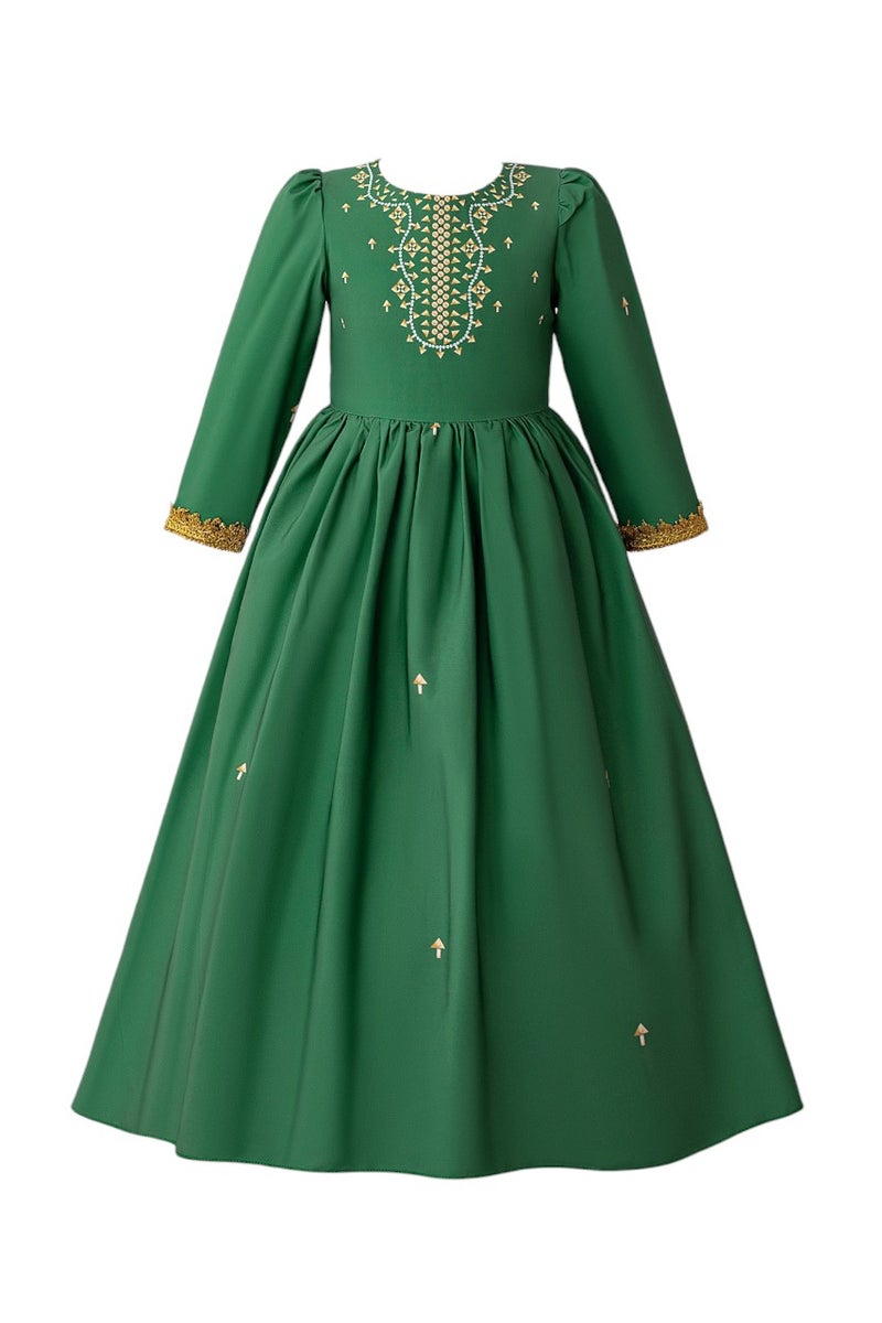 D'Daniela Embroidered Longsleeve Dress - Image 1