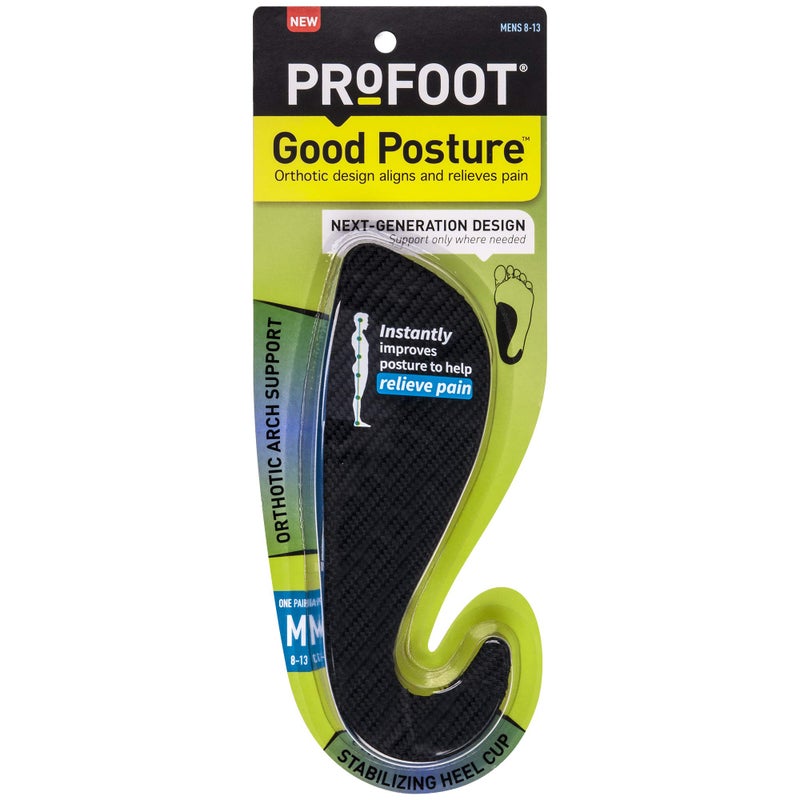 Profoot Good Posture Orthotic Alignment Insole, Men 8-13 - Image 1