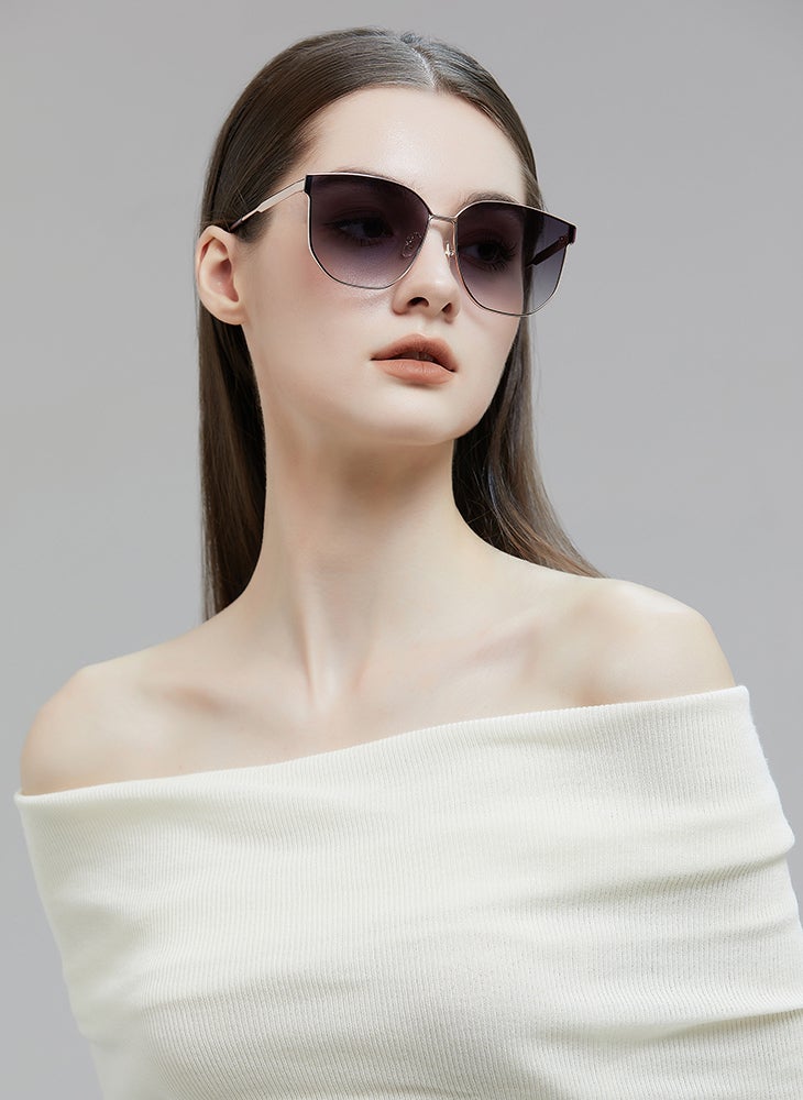 تشوميل نظارات شمسية نسائية أنيقة عالية الدقة بعدسات من النايلون مضادة للأشعة فوق البنفسجية والضوء الأزرق - Image 2