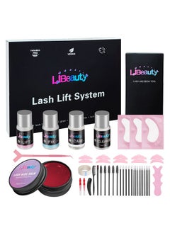 Libeauty Lash Lift Kit With New Glue Balm Lash Perm Kit Korea For Eyelash Curling And Brow Lamination Complete Tools Diy Set Easy For Beginner Use At Salon & Home (Pink)  - Image 2
