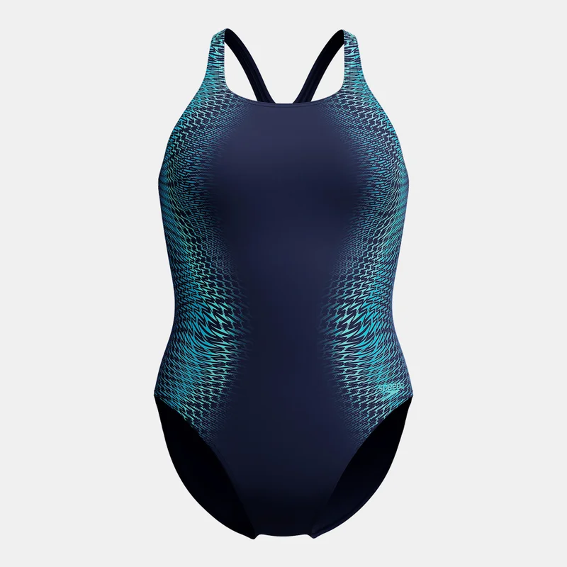 speedo Women's Digital Printed Medalist Swimsuit