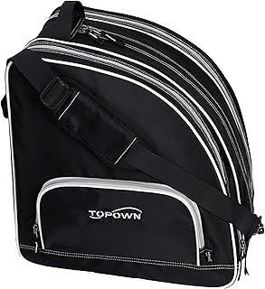 TOPOWN Ice Skate Bag Roller Skates Bag for Men Inline Skate Bag for Women Roller Skate Bag Premium Black Ice Skate Bag - Image 1